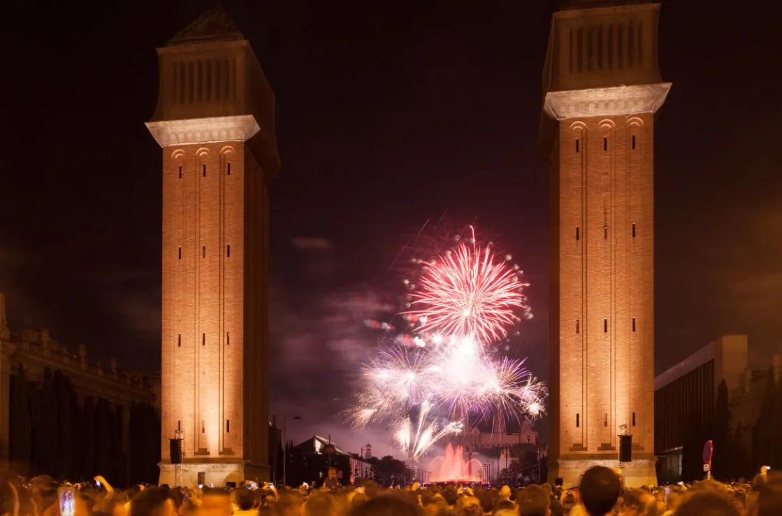 fiestas de la merce en barcelona españa